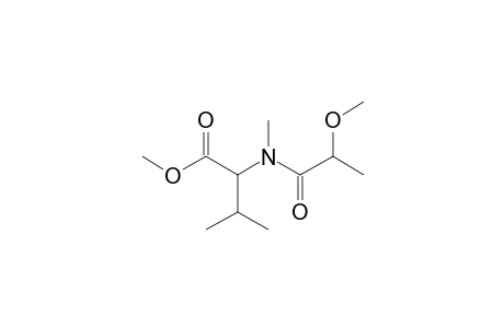 Methyl 2-[(2-methoxypropanoyl)(methyl)amino]-3-methylbutanoate (isomer 1)