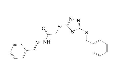 acetic acid, [[5-[(phenylmethyl)thio]-1,3,4-thiadiazol-2-yl]thio]-, 2-[(E)-phenylmethylidene]hydrazide