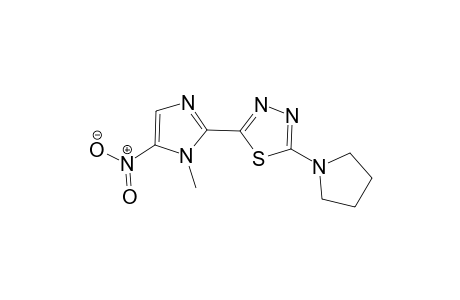 2-(1-Methyl-5-nitro-1H-imidazol-2-yl)-5-(pyrrolidin-1-yl)-1,3,4-thiadiazole