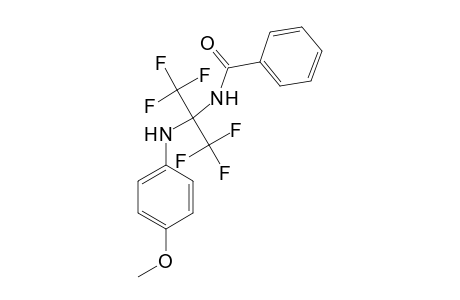 N-[1-(p-Anisidino)-2,2,2-trifluoro-1-(trifluoromethyl)ethyl]benzamide