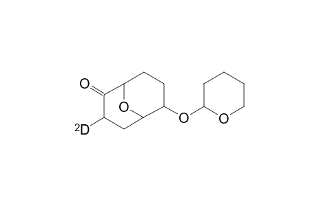 endo-3-deuterio-endo-6-(2-tetrahydropyranyloxy)-9-oxabicyclo(3.3.1)nonan-2-one
