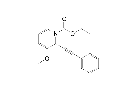 Ethyl 3-methoxy-2-(phenylethynyl)pyridine-1(2H)-carboxylate