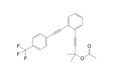 2-methyl-4-(2-((4-(trifluoromethyl)phenyl)ethynyl)phenyl)but-3-yn-2-yl acetate