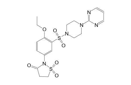 3-isothiazolidinone, 2-[4-ethoxy-3-[[4-(2-pyrimidinyl)-1-piperazinyl]sulfonyl]phenyl]-, 1,1-dioxide