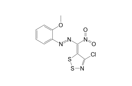 5H-1,2,3-Dithiazole, 4-chloro-5-[(2-methoxyphenylazo)nitromethylidene]-