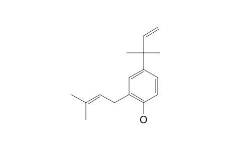 4-(1,1-DIMETHYL-2-PROPENYL)-2-(3-METHYL-2-BUTENYL)-PHENOL