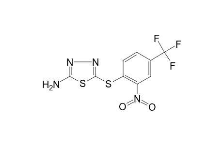 5-([2-Nitro-4-(trifluoromethyl)phenyl]sulfanyl)-1,3,4-thiadiazol-2-amine