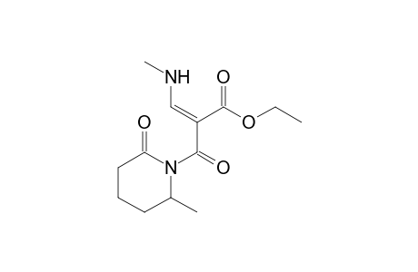 1-{[2'-(N-Methylamino)-1'-(ethoxycarbonyl)ethenyl]carbonyl}-2-oxo-6-methylpiperidine