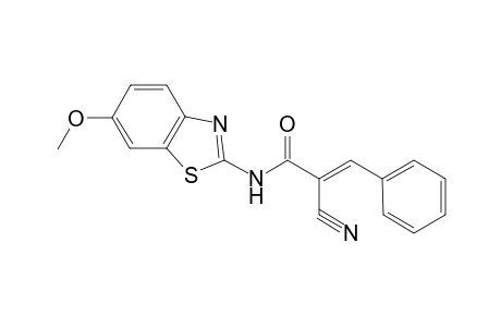 (E)-2-cyano-N-(6-methoxy-1,3-benzothiazol-2-yl)-3-phenyl-2-propenamide
