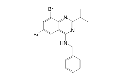 6,8-Dibromo-4-(N-benzylamino)-2-isopropylquinazoline