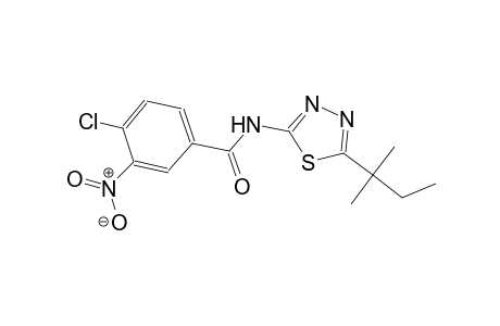 4-chloro-3-nitro-N-(5-tert-pentyl-1,3,4-thiadiazol-2-yl)benzamide