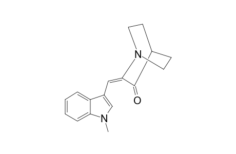 (2E)-2-[(1-methylindol-3-yl)methylidene]-1-azabicyclo[2.2.2]octan-3-one