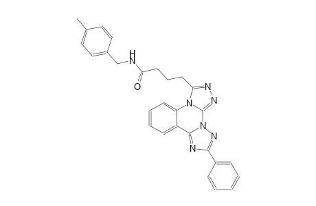 di[1,2,4]triazolo[4,3-a:1,5-c]quinazoline-3-butanamide, N-[(4-methylphenyl)methyl]-10-phenyl-