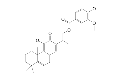 11,19-Dihydroxy-abieta-5,7,9(11),13-tetraen-12-one, 19-o-vanilloate