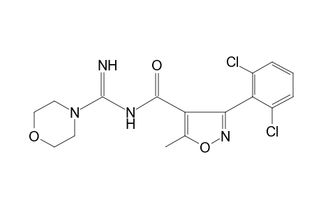 3-(2,6-dichlorophenyl)-5-methyl-N-(1-morpholinoformimidoyl)-4-isoxazolecarboxamide