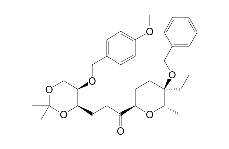 (4R,5R)-1-[(2R,5R,6S)-5-Benzyloxy-5-ethyl-6-methyltetrahydropyran-2-yl]-4,6-isopropylidenedioxy-5-(4-methoxybenzyloxy)hexan-1-one