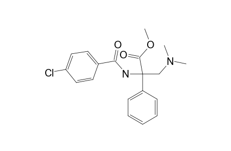 N-(p-chlorobenzoyl)-3-(dimethylamino)-2-phenylalanine, methyl ester
