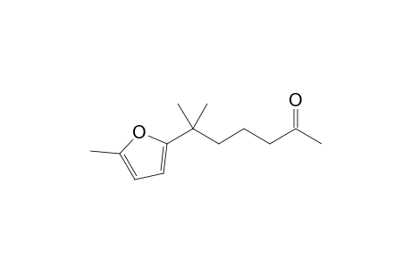 2-Heptanone, 6-methyl-6-(5-methyl-2-furanyl)-