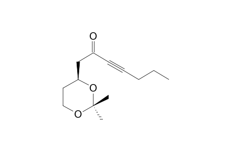 1-[(4S)-2,2-dimethyl-1,3-dioxan-4-yl]hept-3-yn-2-one