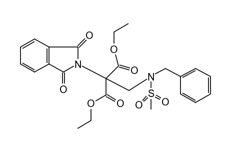 alpha-[(N-benzylmethanesulfonamido)methyl]-1,3-dioxo-2-isoindolinemalonic acid, diethyl ester