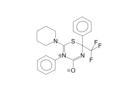 6-PIPERIDINO-2,5-DIPHENYL-2-TRIFLUOROMETHYL-2H-1,3,5-THIADIAZIN-5-IO-4-OLATE