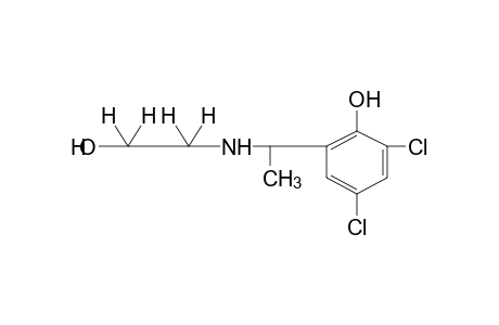 2,4-dichloro-6-{1-[(2-hydroxyethyl)amino]ethyl}phenol