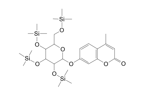 4-Methylumbelliferyl .alpha.-D-galactopyranoside, tetra-TMS