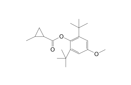 2-Methyl-cyclopropanecarboxylic acid, 2,6-di-t-butyl-4-methoxy-phenyl ester