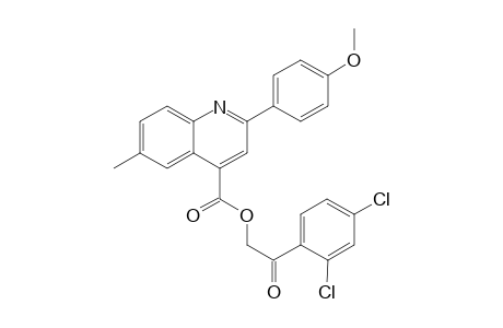 2-(2,4-Dichlorophenyl)-2-oxoethyl 2-(4-methoxyphenyl)-6-methyl-4-quinolinecarboxylate