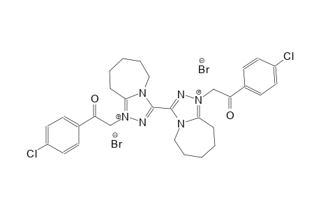 1,1'-bis(2-(4-chlorophenyl)-2-oxoethyl)-6,6',7,7',8,8',9,9'-octahydro-5H,5'H-[3,3'-bi[1,2,4]triazolo[4,3-a]azepine]-1,1'-diium bromide