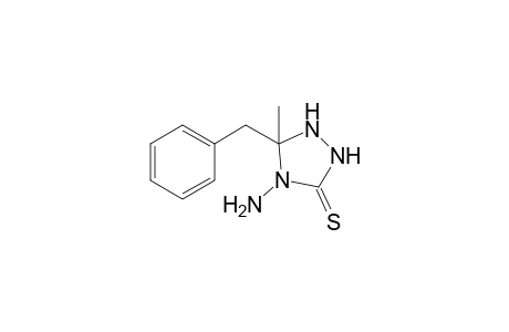 4-Amino-5-benzyl-5-methyl-1,2,4-triazolidine-3-thione