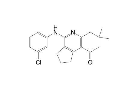 4-(3-Chloroanilino)-7,7-dimethyl-2,3,6,8-tetrahydro-1H-cyclopenta[c]quinolin-9-one