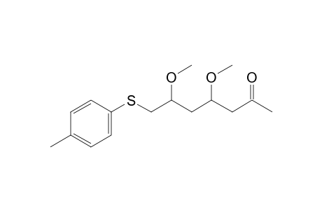 4,6-Dimethoxy-7-(4-methylphenyl)sulfanyl-heptan-2-one