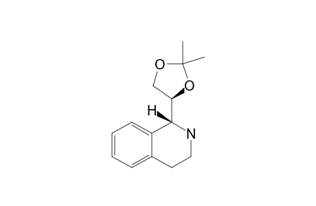 (S,S)-(2',2'-DIMETHYL-1',3'-DIOXOLAN-4'-YL)-TETRAHYDROISOQUINOLINE;MAJOR_PRODUCT