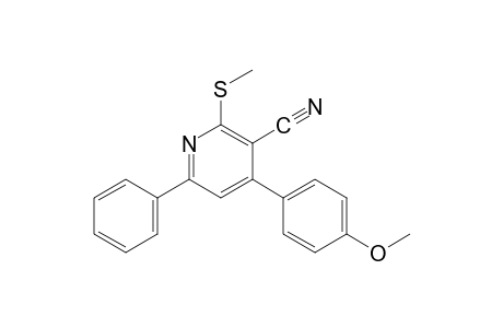 4-(p-Methoxyphenyl)-2-(methylthio)-6-phenylnicotinonitrile