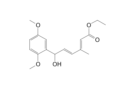 Ethyl (2E,4E)-6-(2,5-dimethoxyphenyl)-6-hydroxy-3-methylhexa-2,4-dienoate