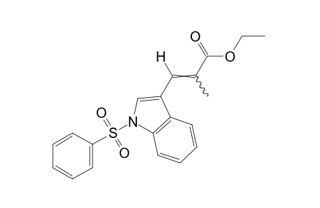 alpha-methyl-1-(phenylsulfonyl)indole-3-acrylic acid, ethyl ester