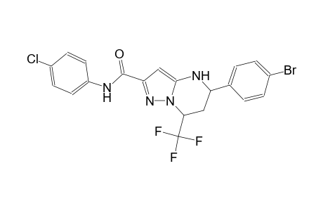 5-(4-bromophenyl)-N-(4-chlorophenyl)-7-(trifluoromethyl)-4,5,6,7-tetrahydropyrazolo[1,5-a]pyrimidine-2-carboxamide