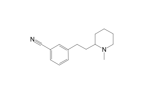 3-(2-(1-Methylpiperidin-2-yl)ethyl)benzonitrile