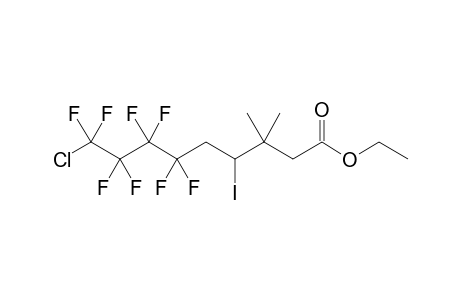 Ethyl 3,3-dimethyl-6,6,7,7,8,8,9,9-octafluoro-9-chloro-4-iodononanoate