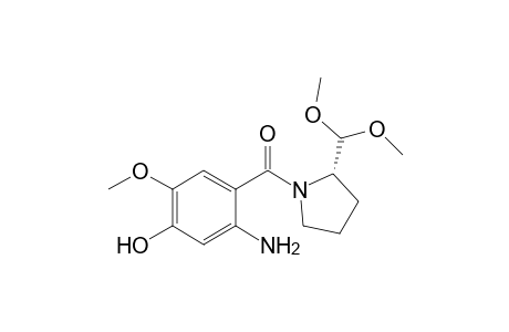 (2S)-N-(2-Amino-4-hydroxy-5-methoxybenzoyl)pyrrolidine-2-carboxyaldehyde dimethyl acetal