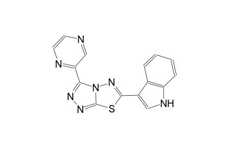 1H-indole, 3-(3-pyrazinyl[1,2,4]triazolo[3,4-b][1,3,4]thiadiazol-6-yl)-