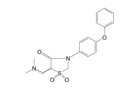 5-[(DIMETHYLAMINO)METHYLENE]-3-(p-PHENOXYPHENYL)-4-THIAZOLIDINONE, 1,1-DIOXIDE