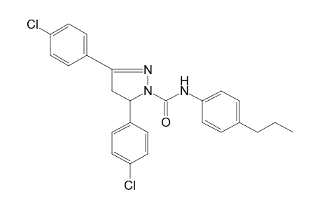 3,5-bis(p-chlorophenyl)-4'-propyl-2-pyrazoline-1-carboxanilide