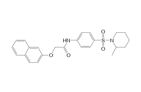 acetamide, N-[4-[(2-methyl-1-piperidinyl)sulfonyl]phenyl]-2-(2-naphthalenyloxy)-