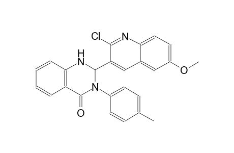 2-(2-chloro-6-methoxy-3-quinolinyl)-3-(4-methylphenyl)-2,3-dihydro-4(1H)-quinazolinone