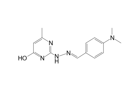 2-{[p-(dimethylamino)benzylidene]hydrazino}-6-methyl-4-pyrimidinol