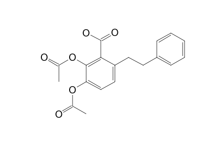 Benzoic acid, 2,3-bis(acetyloxy)-6-(2-phenylethyl)-