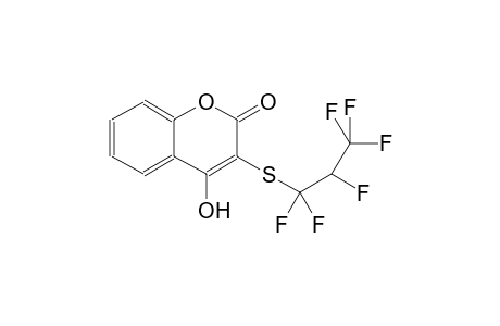 2H-1-benzopyran-2-one, 3-[(1,1,2,3,3,3-hexafluoropropyl)thio]-4-hydroxy-