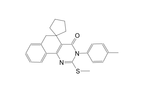 2-(methylthio)-3-(p-tolyl)-3H-spiro[benzo[h]quinazoline-5,1'-cyclopentan]-4(6H)-one